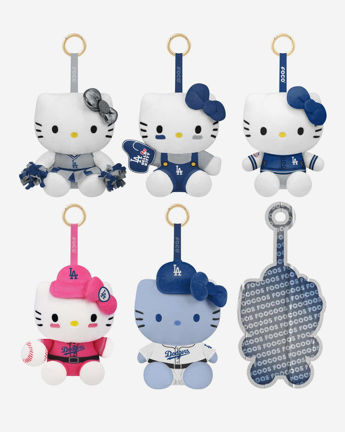 Los Angeles Dodgers Hello Kitty® FOOCOOS Plush Bag Charm Keychain Blind Box Series 1 FOCO - FOCO.com