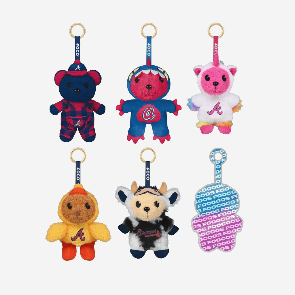 Atlanta Braves FOOCOOS Plush Bag Charm Keychain Blind Box Series 1 FOCO - FOCO.com