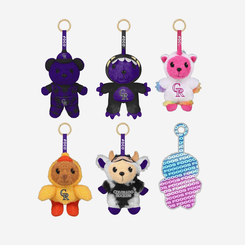 Colorado Rockies FOOCOOS Plush Bag Charm Keychain Blind Box Series 1 FOCO - FOCO.com
