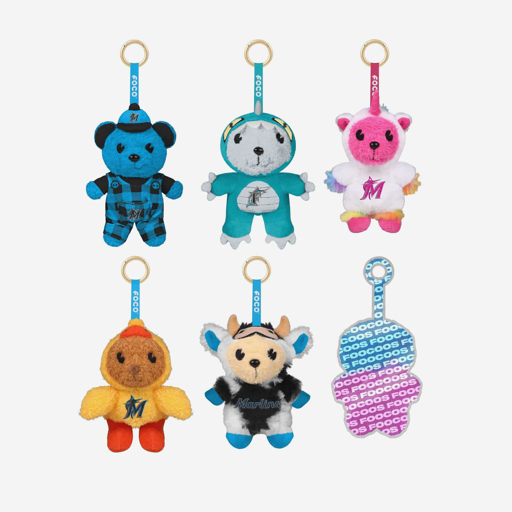 Miami Marlins FOOCOOS Plush Bag Charm Keychain Blind Box Series 1 FOCO - FOCO.com