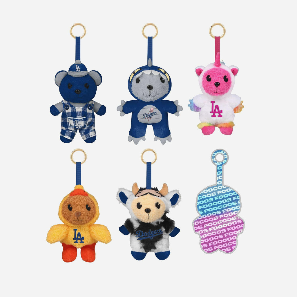 Los Angeles Dodgers FOOCOOS Plush Bag Charm Keychain Blind Box Series 1 FOCO - FOCO.com