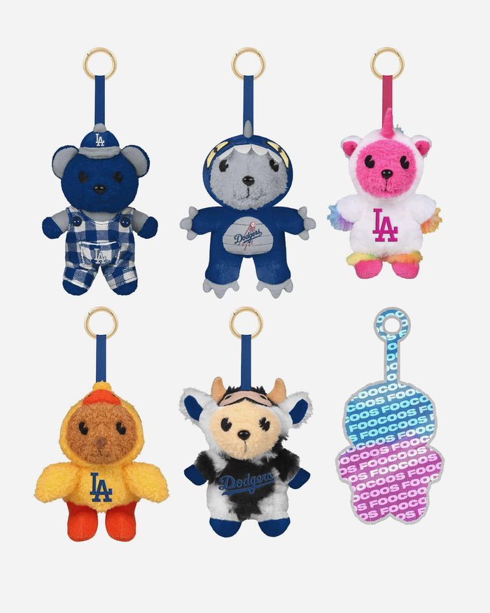Los Angeles Dodgers FOOCOOS Plush Bag Charm Keychain Blind Box Series 1 FOCO - FOCO.com