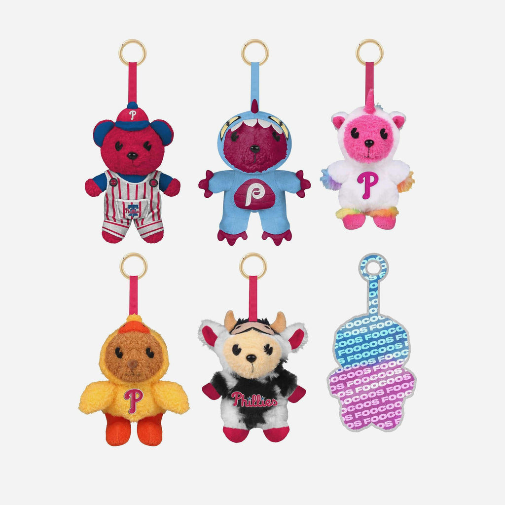 Philadelphia Phillies FOOCOOS Plush Bag Charm Keychain Blind Box Series 1 FOCO - FOCO.com