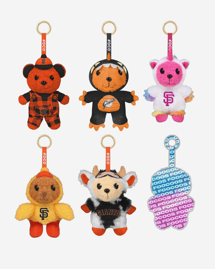 San Francisco Giants FOOCOOS Plush Bag Charm Keychain Blind Box Series 1 FOCO - FOCO.com