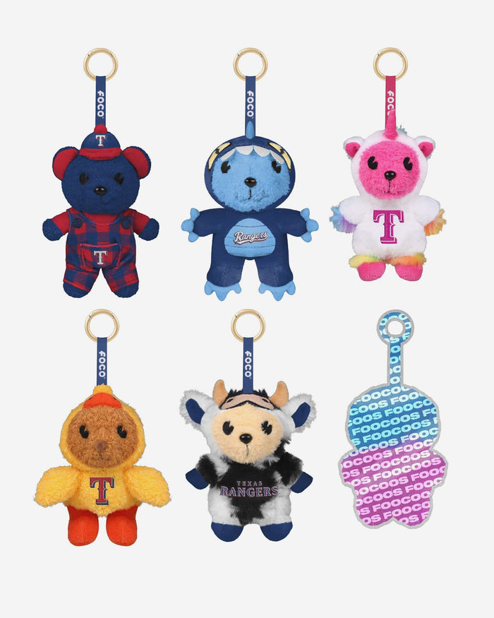 Texas Rangers FOOCOOS Plush Bag Charm Keychain Blind Box Series 1 FOCO - FOCO.com