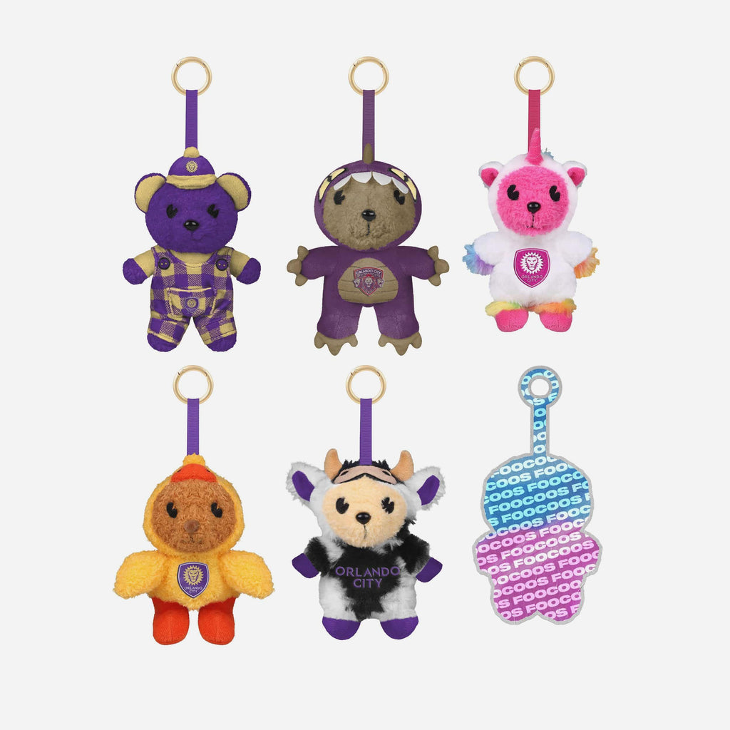 Orlando City Sc FOOCOOS Plush Bag Charm Keychain Blind Box Series 1 FOCO - FOCO.com