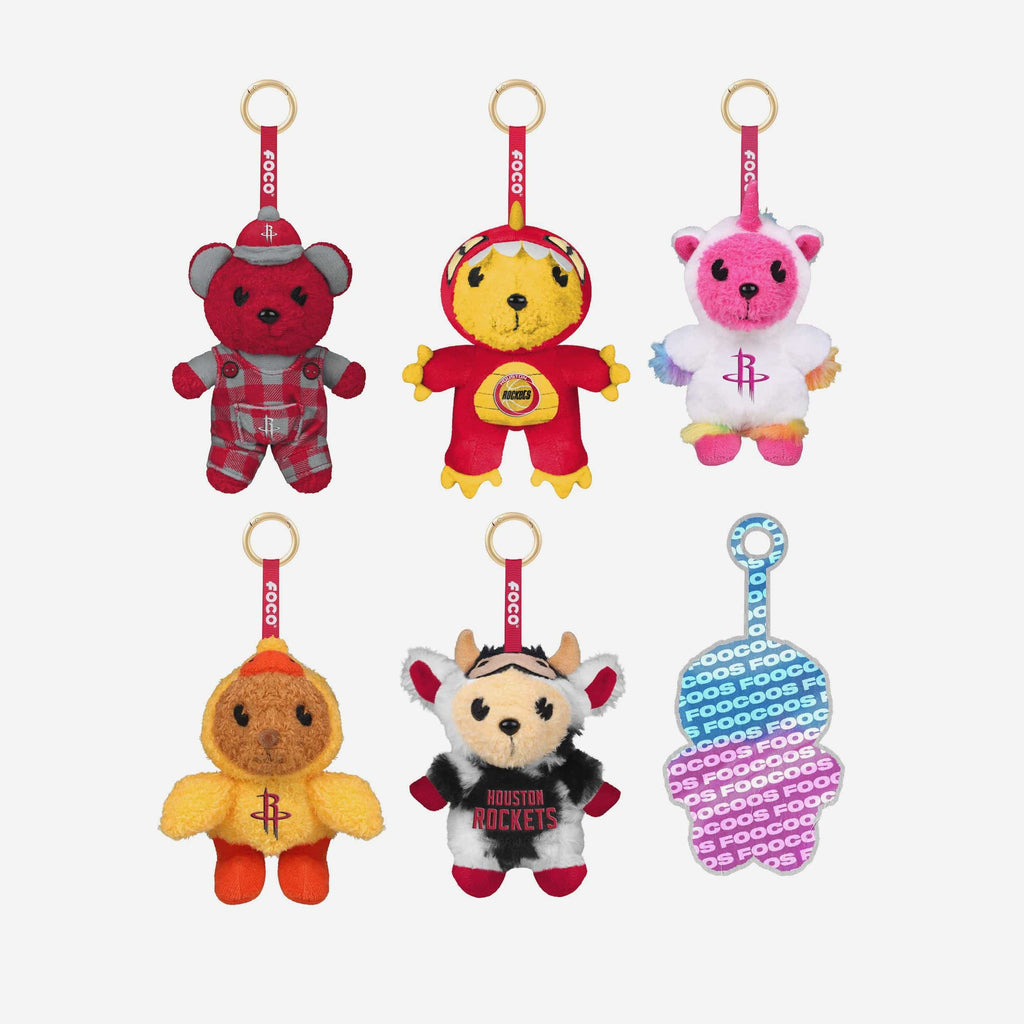 Houston Rockets FOOCOOS Plush Bag Charm Keychain Blind Box Series 1 FOCO - FOCO.com