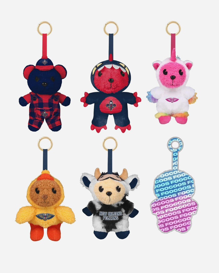 New Orleans Pelicans FOOCOOS Plush Bag Charm Keychain Blind Box Series 1 FOCO - FOCO.com