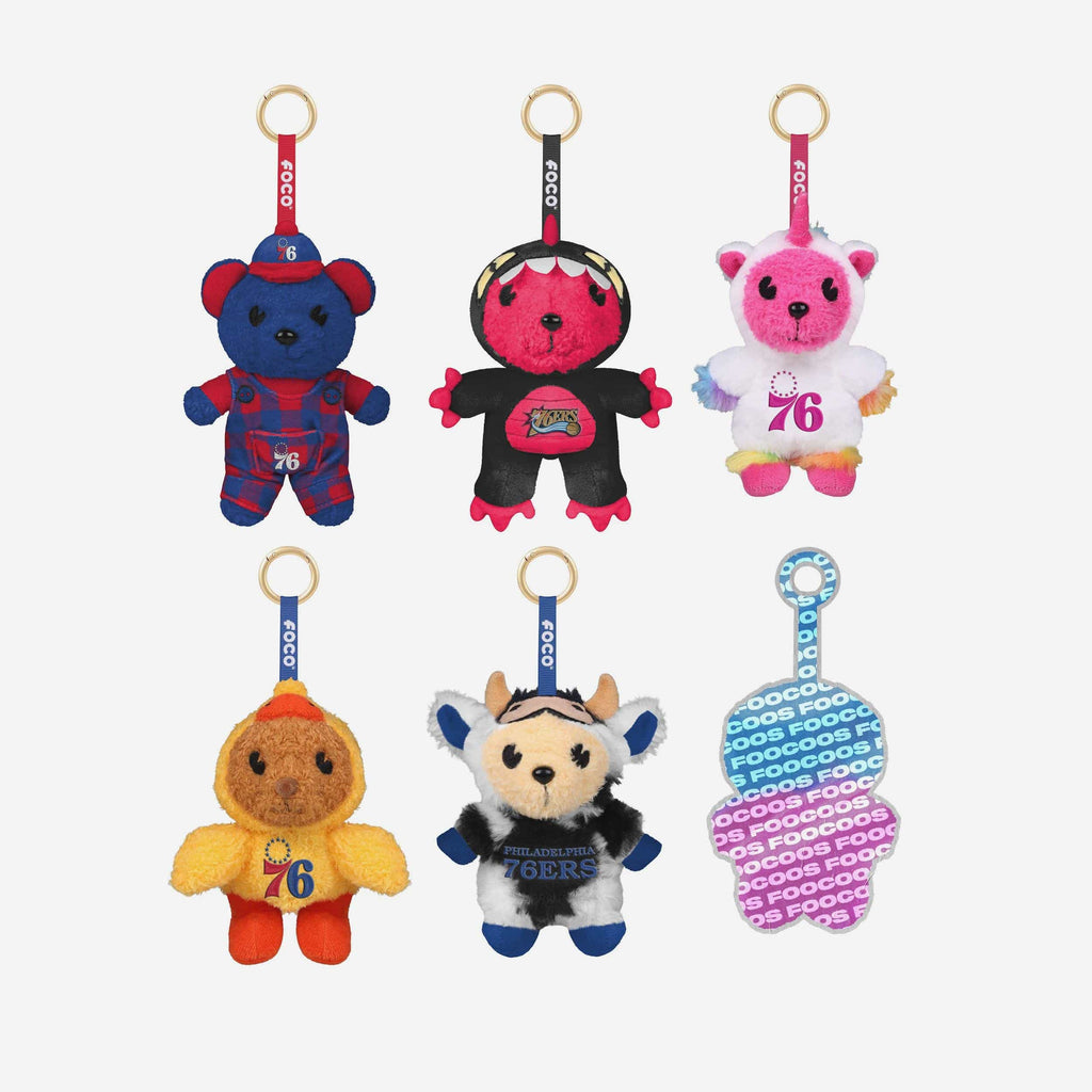 Philadelphia 76Ers FOOCOOS Plush Bag Charm Keychain Blind Box Series 1 FOCO - FOCO.com