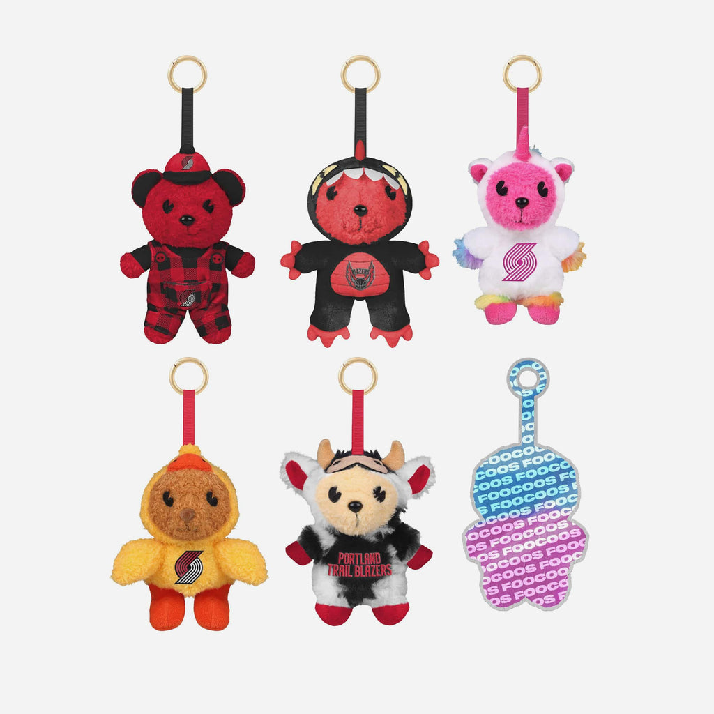 Portland Trail Blazers FOOCOOS Plush Bag Charm Keychain Blind Box Series 1 FOCO - FOCO.com