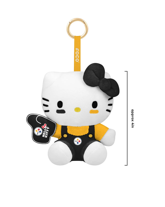 Pittsburgh Steelers Hello Kitty® FOOCOOS Plush Bag Charm Keychain Blind Box Series 1 FOCO - FOCO.com