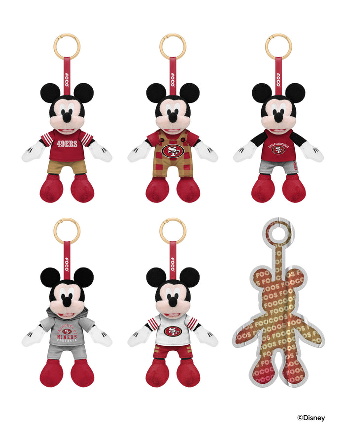 San Francisco 49ers Disney Mickey Mouse FOOCOOS Clip-On Plush Blind Box Series 1 FOCO - FOCO.com