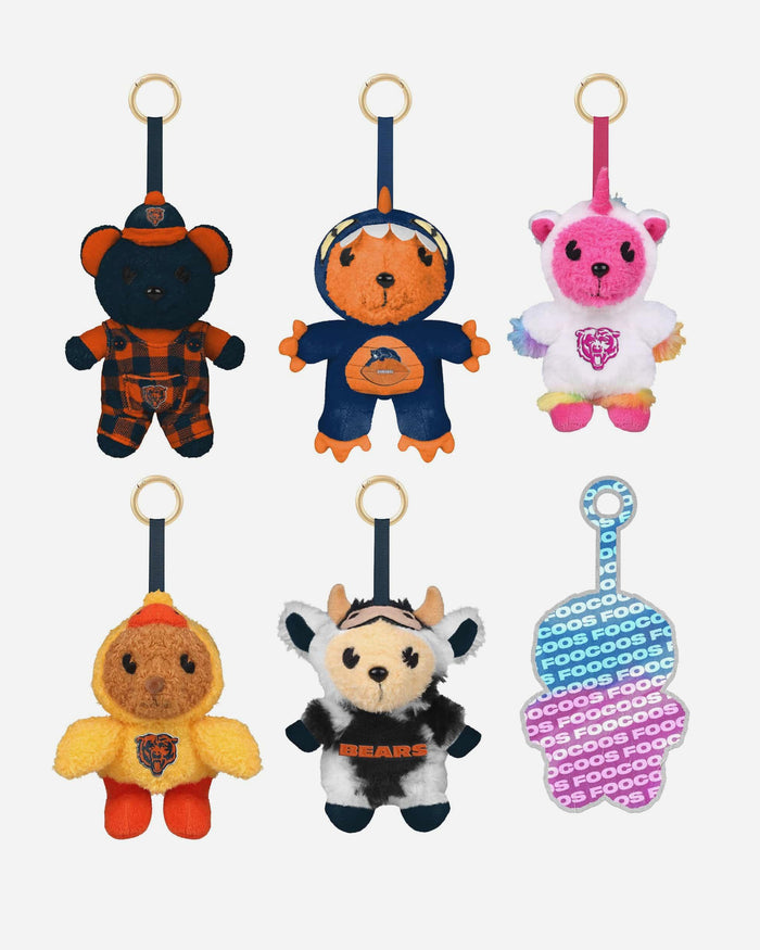 Chicago Bears FOOCOOS Plush Bag Charm Keychain Blind Box Series 1 FOCO - FOCO.com