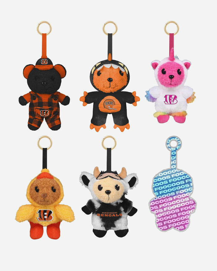 Cincinnati Bengals FOOCOOS Plush Bag Charm Keychain Blind Box Series 1 FOCO - FOCO.com