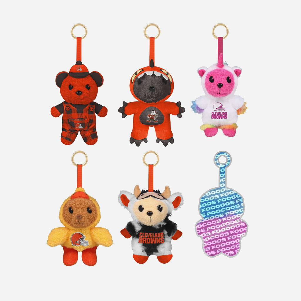 Cleveland Browns FOOCOOS Plush Bag Charm Keychain Blind Box Series 1 FOCO - FOCO.com