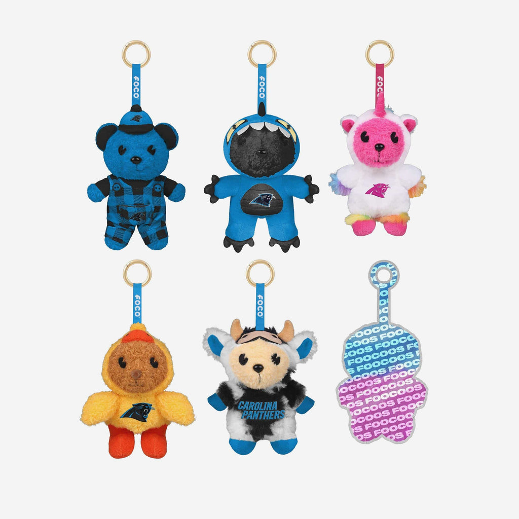 Carolina Panthers FOOCOOS Plush Bag Charm Keychain Blind Box Series 1 FOCO - FOCO.com