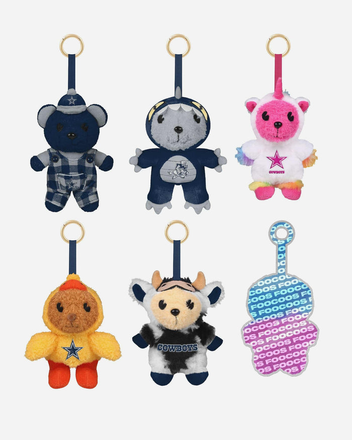 Dallas Cowboys FOOCOOS Plush Bag Charm Keychain Blind Box Series 1 FOCO - FOCO.com