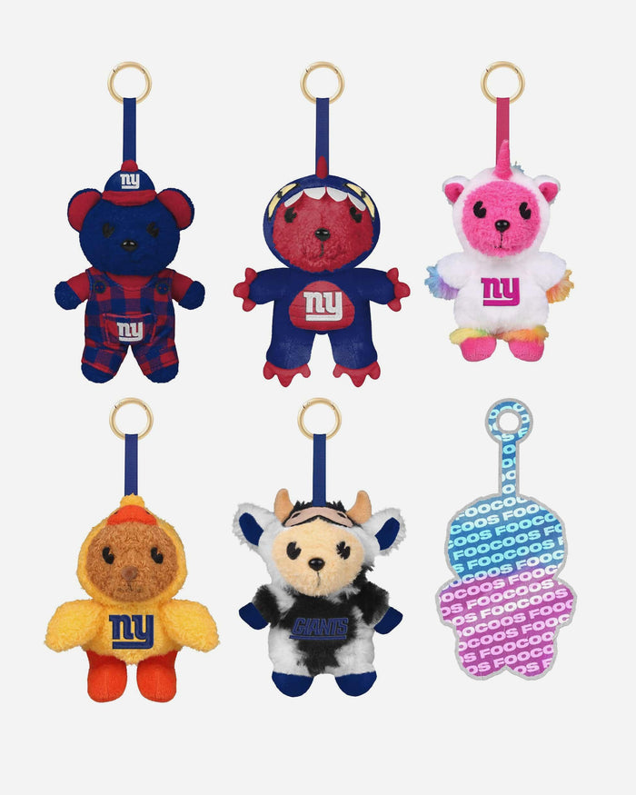 New York Giants FOOCOOS Plush Bag Charm Keychain Blind Box Series 1 FOCO - FOCO.com