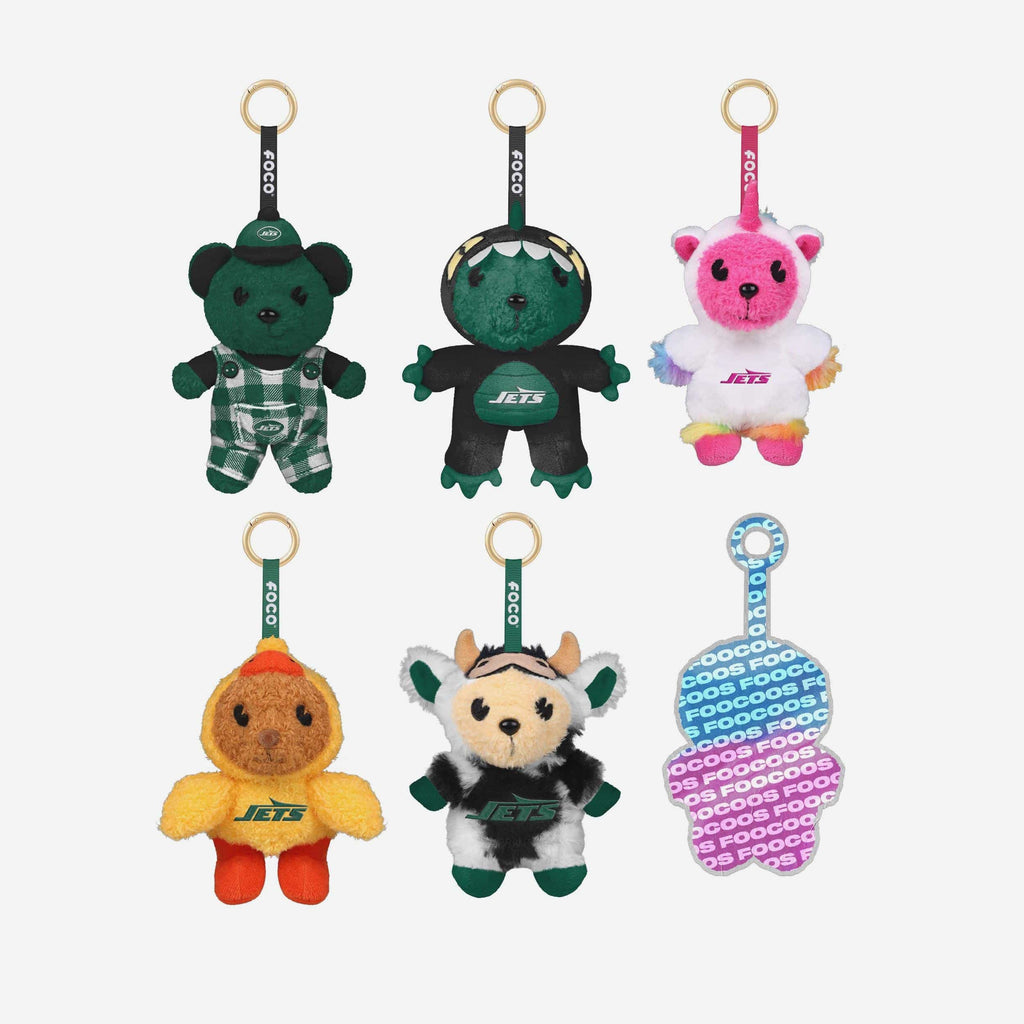 New York Jets FOOCOOS Plush Bag Charm Keychain Blind Box Series 1 FOCO - FOCO.com