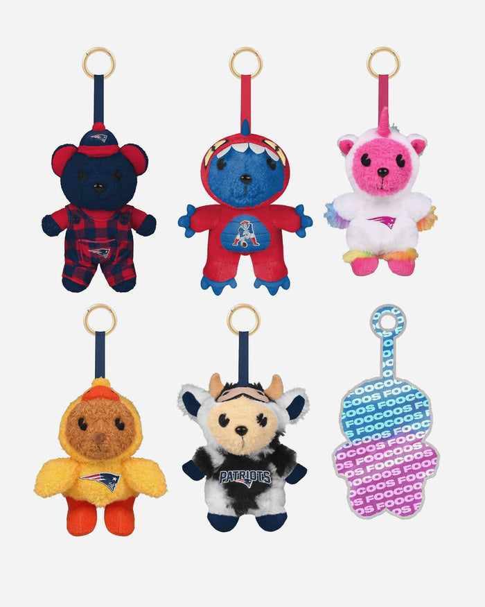 New England Patriots FOOCOOS Plush Bag Charm Keychain Blind Box Series 1 FOCO - FOCO.com