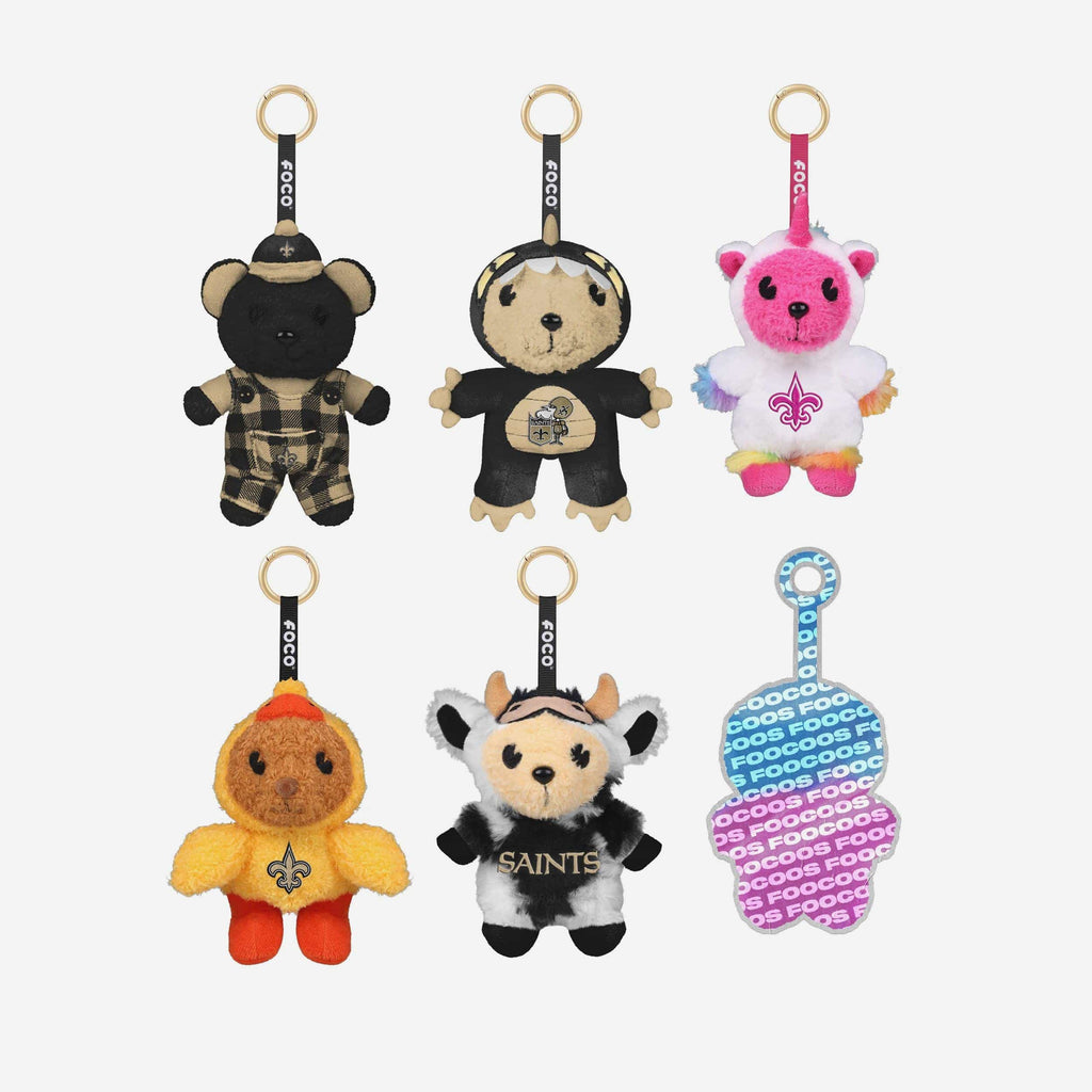 New Orleans Saints FOOCOOS Plush Bag Charm Keychain Blind Box Series 1 FOCO - FOCO.com