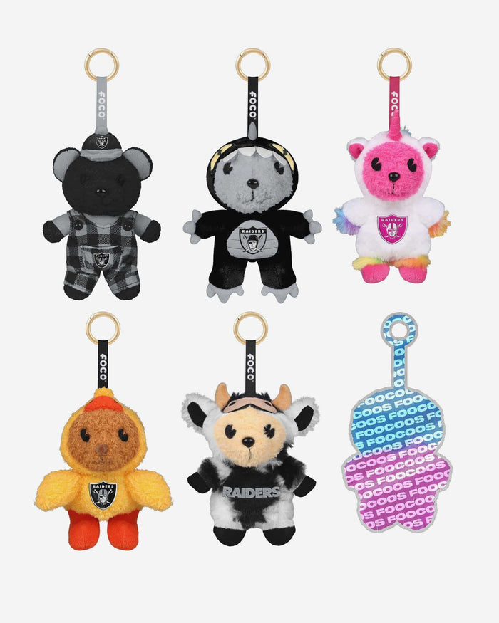 Las Vegas Raiders FOOCOOS Plush Bag Charm Keychain Blind Box Series 1 FOCO - FOCO.com