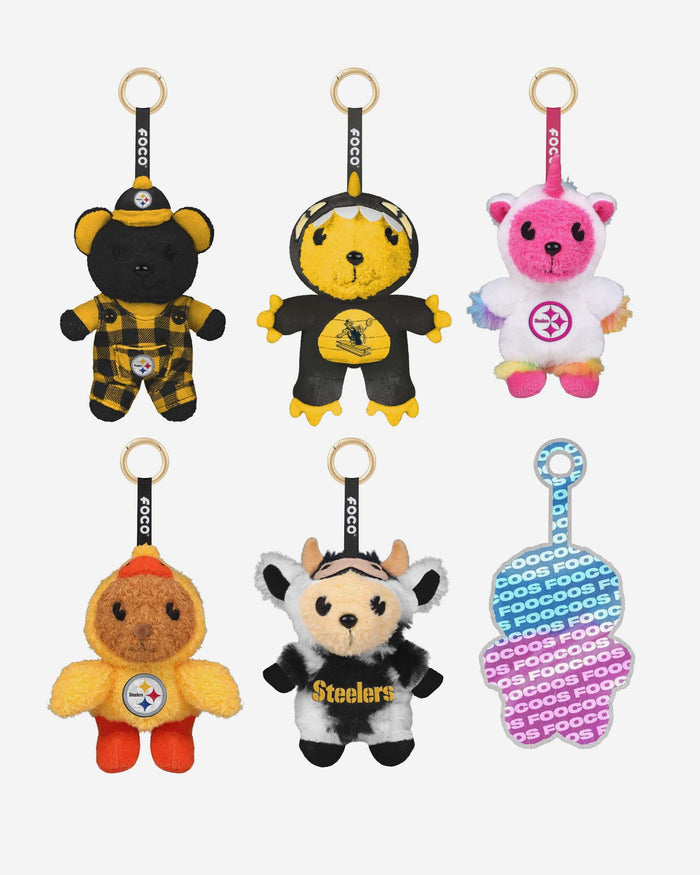 Pittsburgh Steelers FOOCOOS Plush Bag Charm Keychain Blind Box Series 1 FOCO - FOCO.com