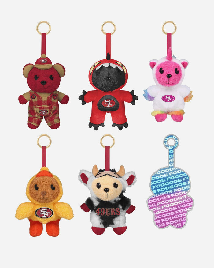 San Francisco 49ers FOOCOOS Plush Bag Charm Keychain Blind Box Series 1 FOCO - FOCO.com