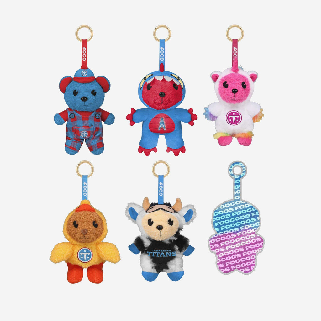 Tennessee Titans FOOCOOS Plush Bag Charm Keychain Blind Box Series 1 FOCO - FOCO.com