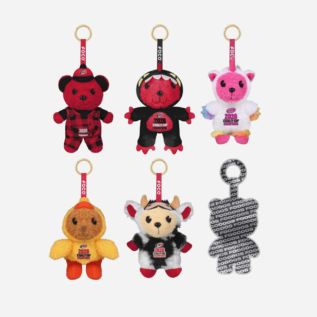 Carolina Hurricanes 2026 Stanley Cup Champions FOOCOOS Plush Bag Charm Keychain Blind Box Series 1 FOCO - FOCO.com