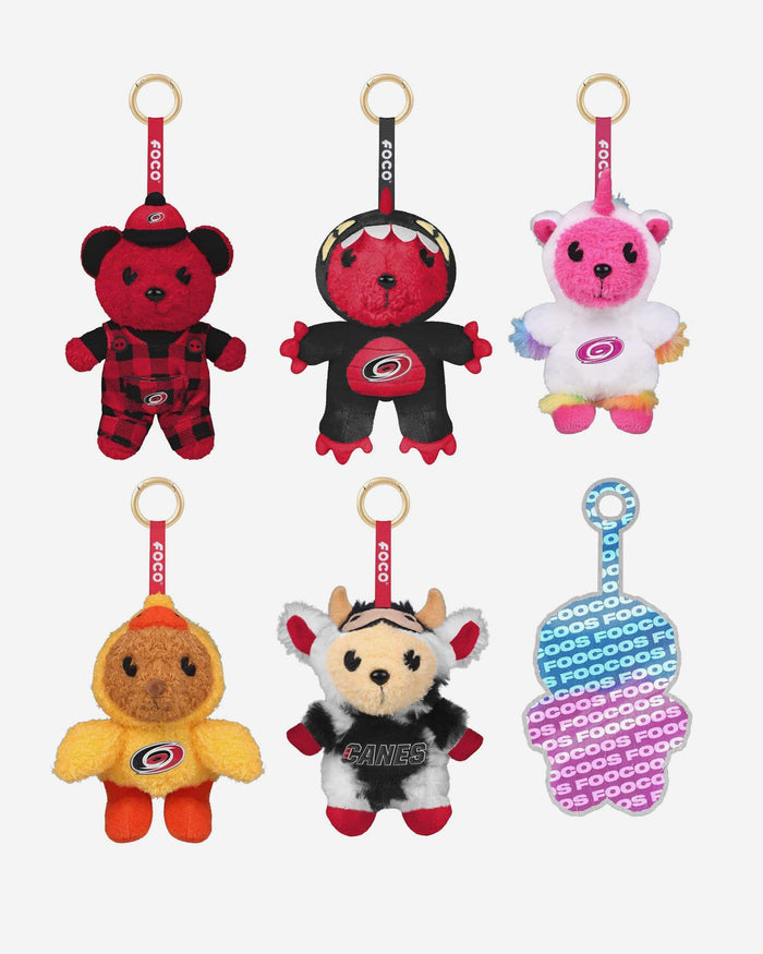 Carolina Hurricanes FOOCOOS Plush Bag Charm Keychain Blind Box Series 1 FOCO - FOCO.com