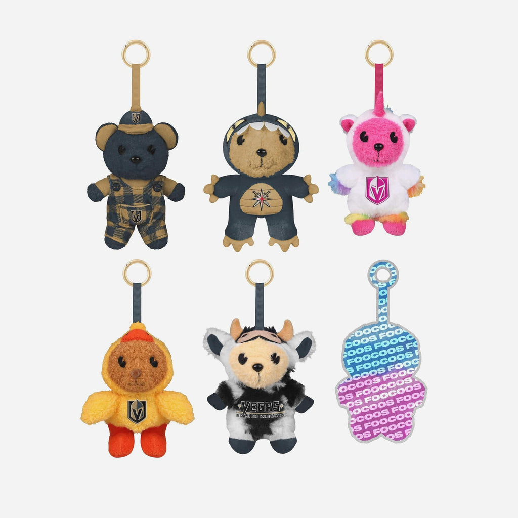 Vegas Golden Knights FOOCOOS Plush Bag Charm Keychain Blind Box Series 1 FOCO - FOCO.com