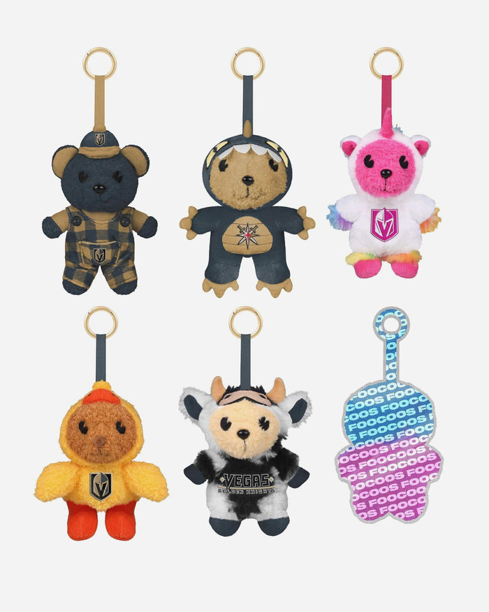 Vegas Golden Knights FOOCOOS Plush Bag Charm Keychain Blind Box Series 1 FOCO - FOCO.com