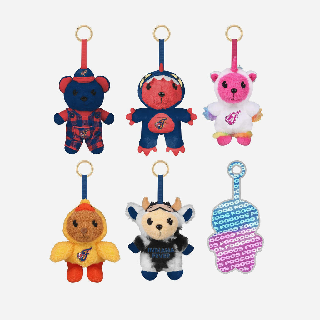 Indiana Fever FOOCOOS Plush Bag Charm Keychain Blind Box Series 1 FOCO - FOCO.com