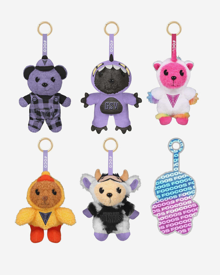 Golden State Valkyries FOOCOOS Plush Bag Charm Keychain Blind Box Series 1 FOCO - FOCO.com