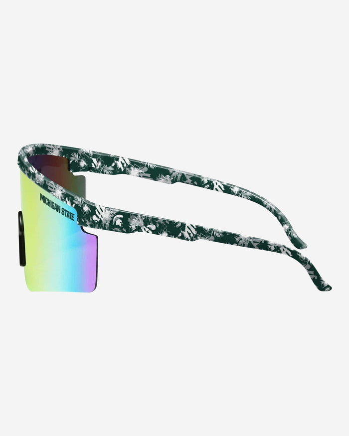 Michigan State Spartans Floral Large Frame Sunglasses FOCO - FOCO.com