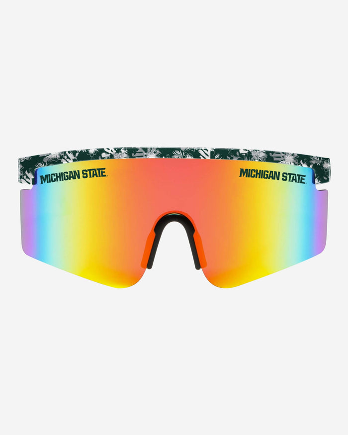 Michigan State Spartans Floral Large Frame Sunglasses FOCO - FOCO.com