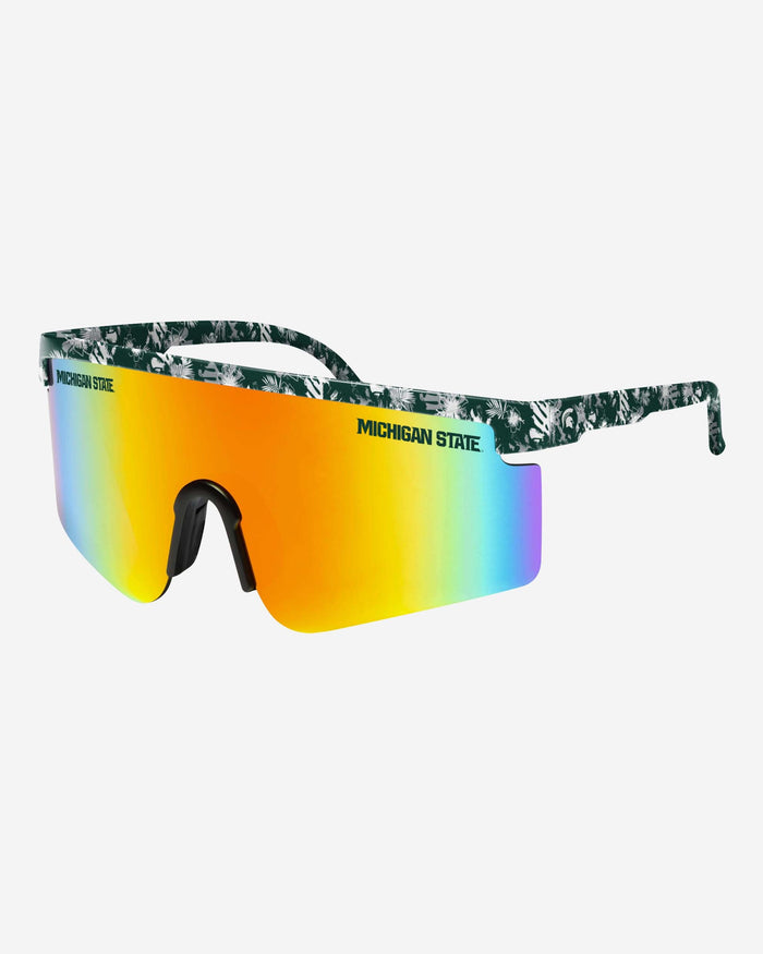 Michigan State Spartans Floral Large Frame Sunglasses FOCO - FOCO.com