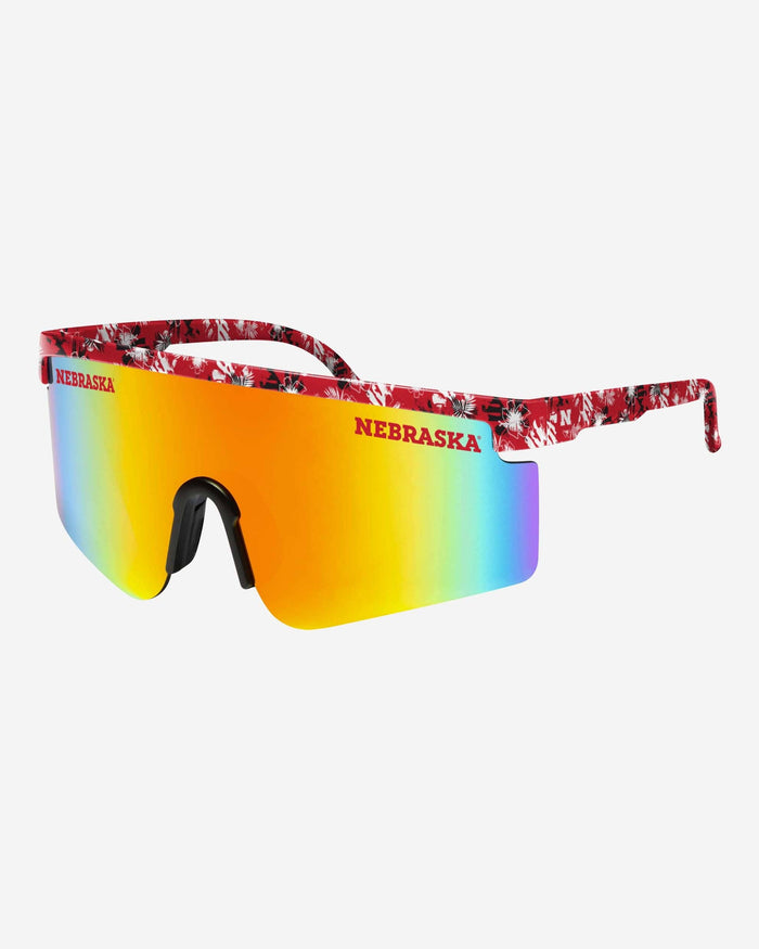 Nebraska Cornhuskers Floral Large Frame Sunglasses FOCO - FOCO.com