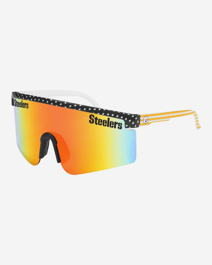Pittsburgh Steelers Americana Large Frame Sunglasses FOCO - FOCO.com