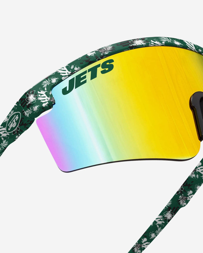 New York Jets Floral Large Frame Sunglasses FOCO - FOCO.com