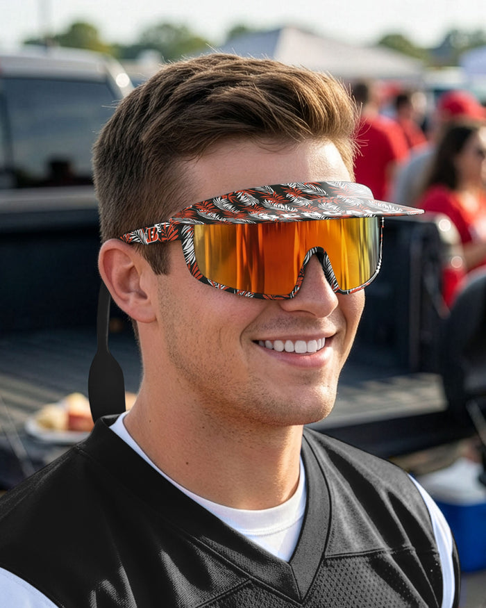 Cincinnati Bengals Floral Visor Sunglasses FOCO - FOCO.com