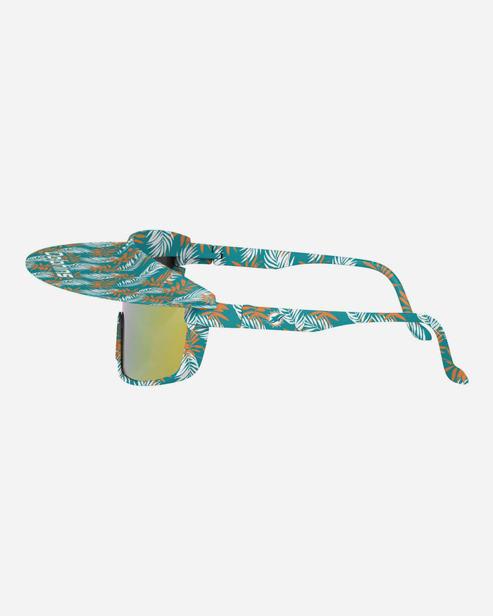 Miami Dolphins Floral Visor Sunglasses FOCO - FOCO.com