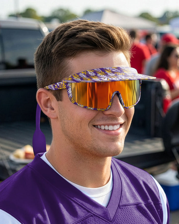 Minnesota Vikings Floral Visor Sunglasses FOCO - FOCO.com