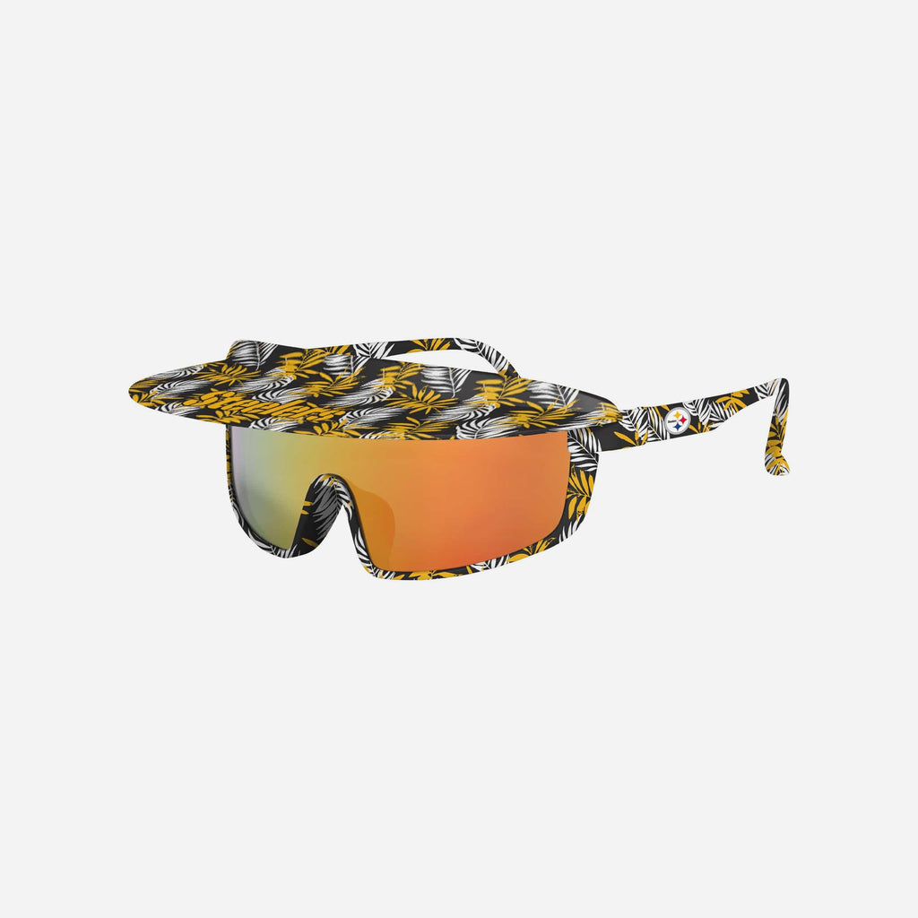 Pittsburgh Steelers Floral Visor Sunglasses FOCO - FOCO.com