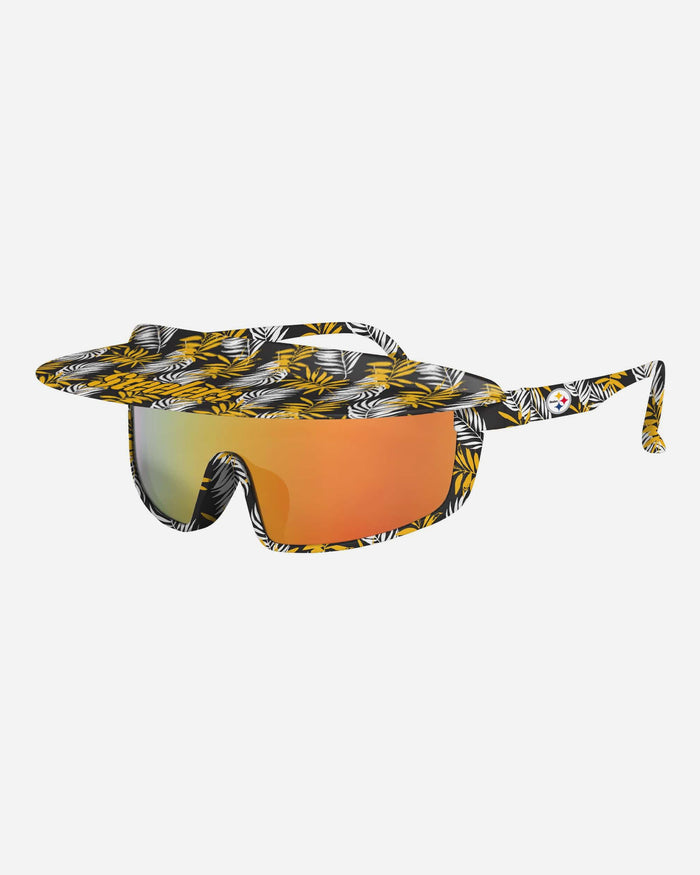 Pittsburgh Steelers Floral Visor Sunglasses FOCO - FOCO.com