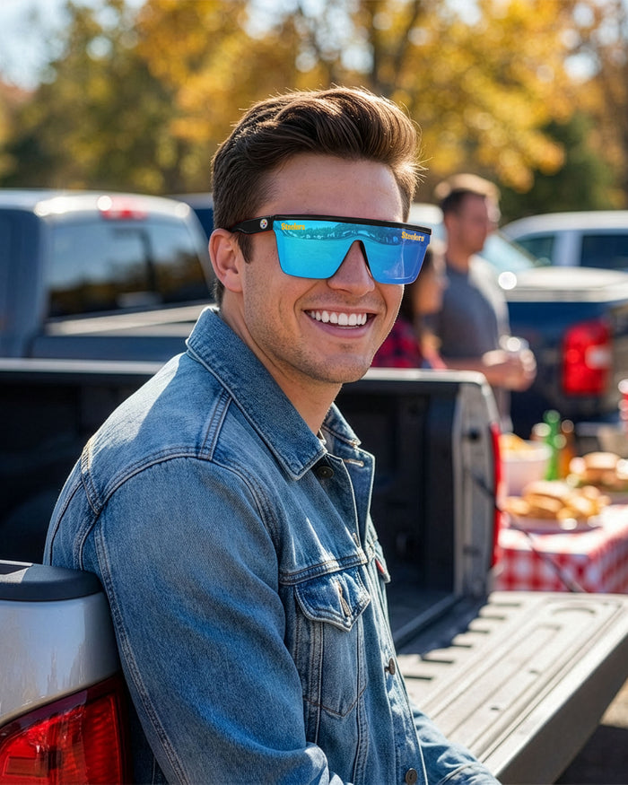 Pittsburgh Steelers Square Flat Top Sunglasses FOCO - FOCO.com