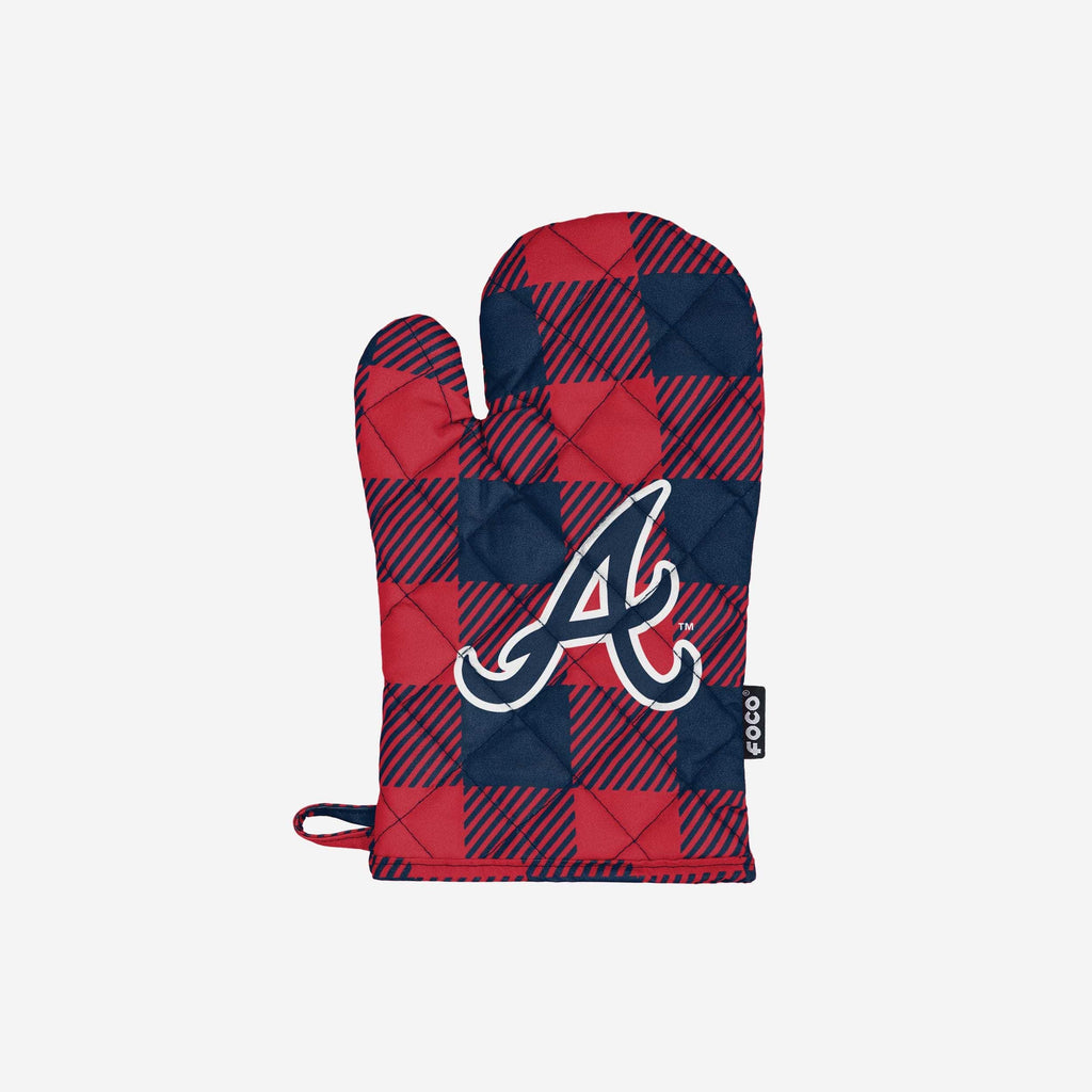 Atlanta Braves Plaid Oven Mitt FOCO - FOCO.com