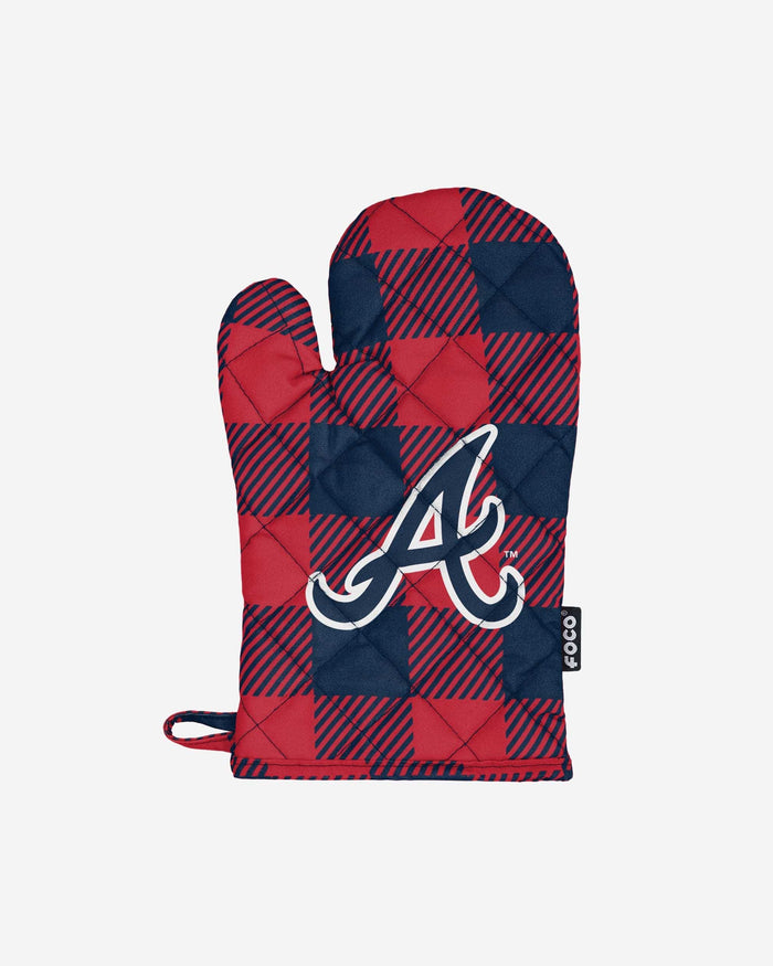 Atlanta Braves Plaid Oven Mitt FOCO - FOCO.com