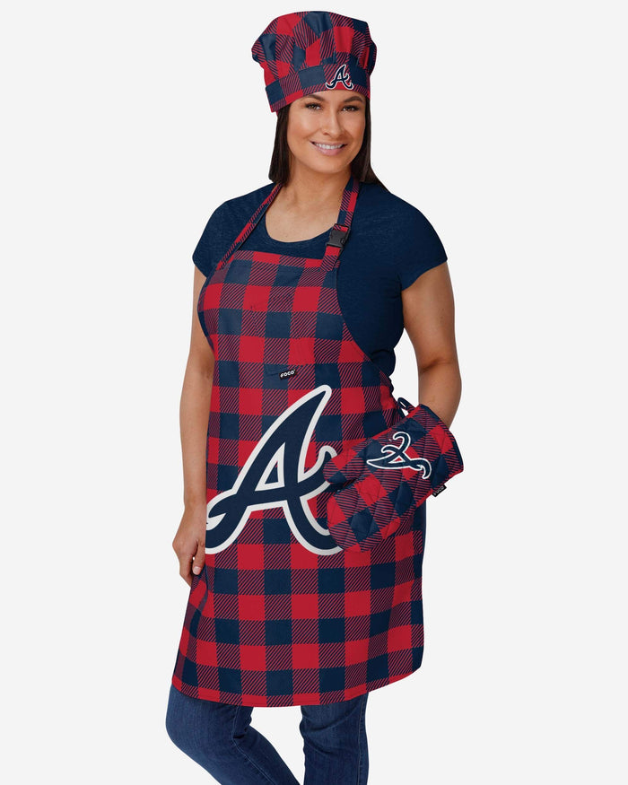 Atlanta Braves Plaid Oven Mitt FOCO - FOCO.com